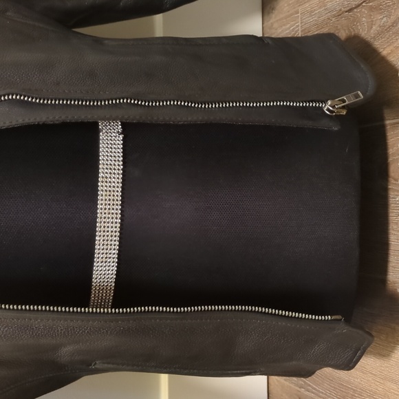 First Classics Women's Black Removable Lined Motorcycle Leather Jacket Size M - Picture 4 of 16